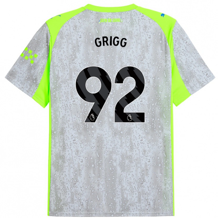 Danxen Herren Finley Grigg #92 Grau Gelb Ausweichtrikot Trikot 2025/26 T-Shirt
