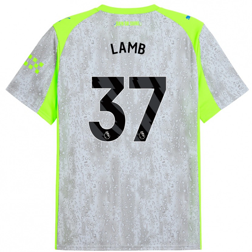 Danxen Herren Teddie Lamb #37 Grau Gelb Ausweichtrikot Trikot 2025/26 T-Shirt