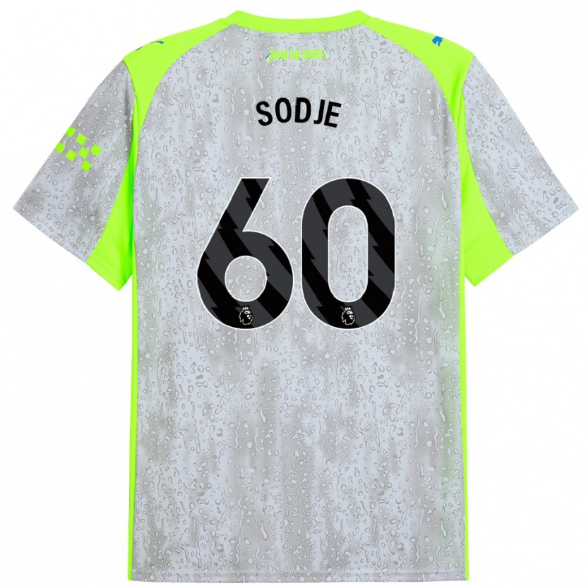 Danxen Herren Tai Sodje #60 Grau Gelb Ausweichtrikot Trikot 2025/26 T-Shirt