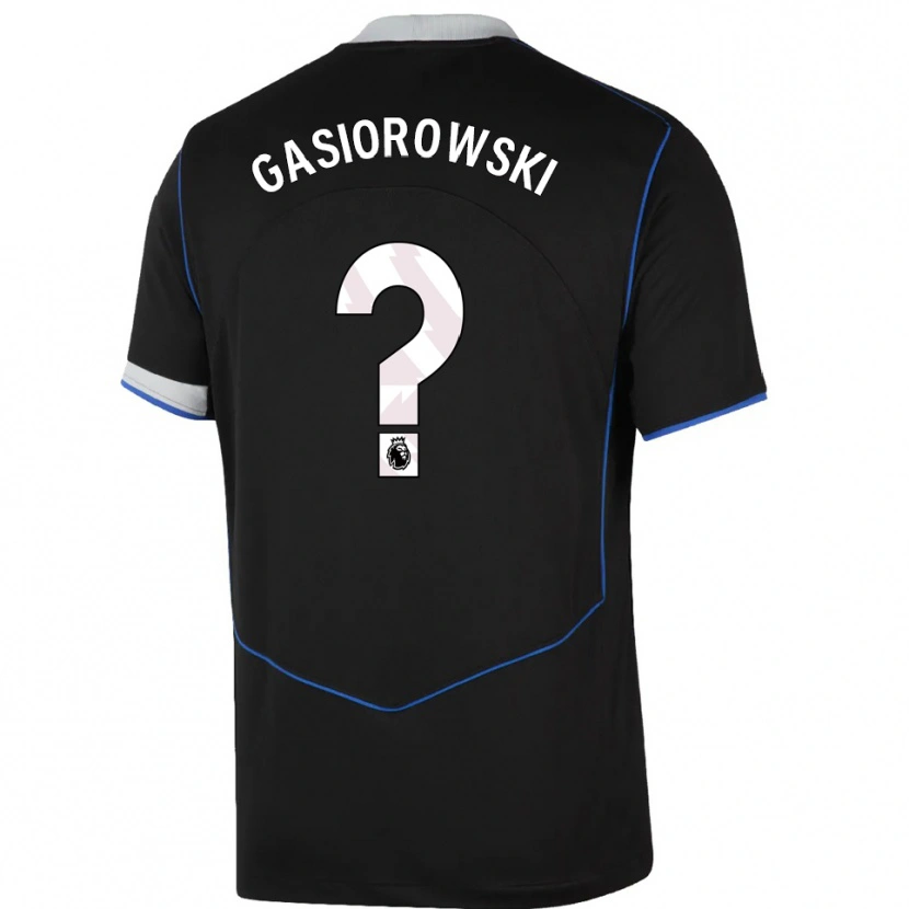 Danxen Herren Marko Gasiorowski #0 Schwarz Blau Silber Ausweichtrikot Trikot 2025/26 T-Shirt