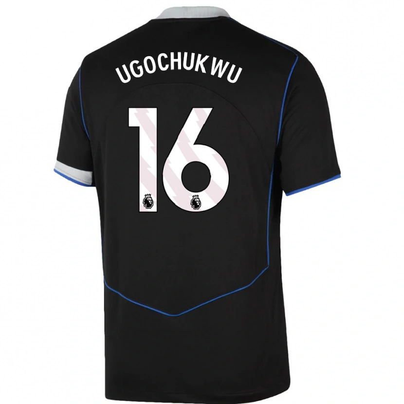 Danxen Herren Lesley Ugochukwu #16 Schwarz Blau Silber Ausweichtrikot Trikot 2025/26 T-Shirt