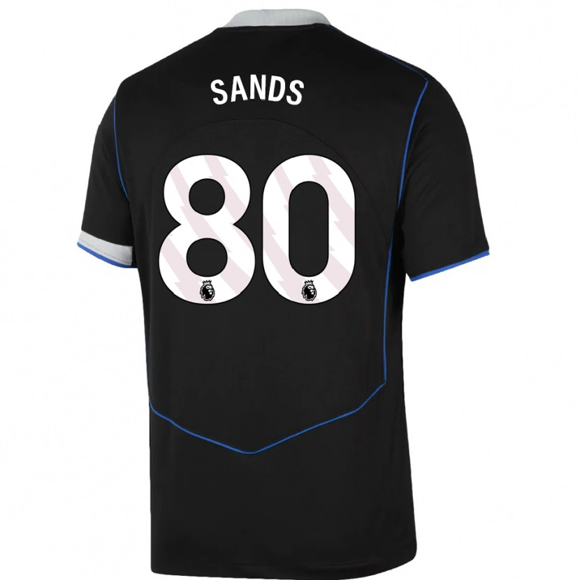 Danxen Herren Hudson Sands #80 Schwarz Blau Silber Ausweichtrikot Trikot 2025/26 T-Shirt