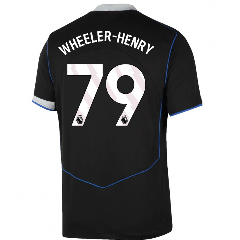 Danxen Herren Joseph Wheeler-Henry #79 Schwarz Blau Silber Ausweichtrikot Trikot 2025/26 T-Shirt