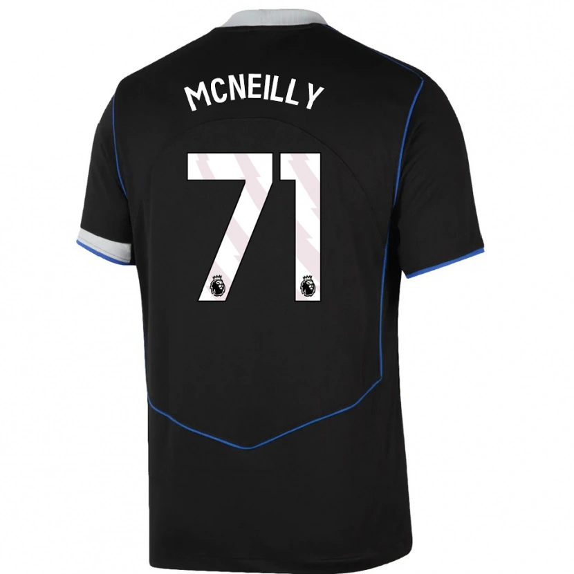 Danxen Herren Donnell Mcneilly #71 Schwarz Blau Silber Ausweichtrikot Trikot 2025/26 T-Shirt