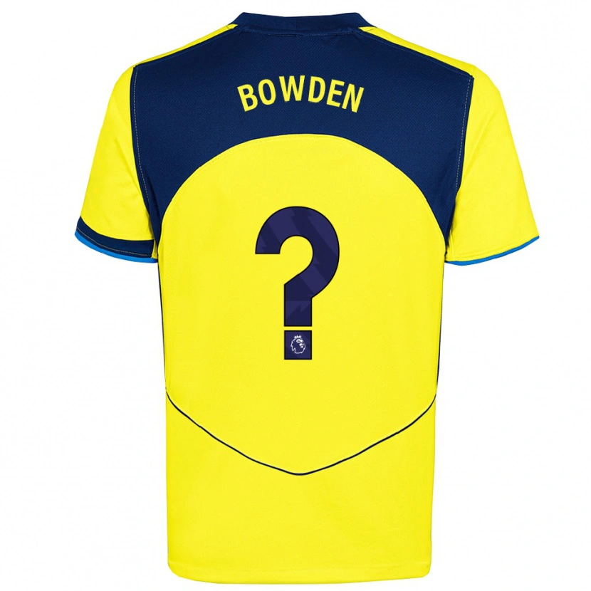 Danxen Herren Jamie Bowden #0 Gelb Marineblau Ausweichtrikot Trikot 2025/26 T-Shirt