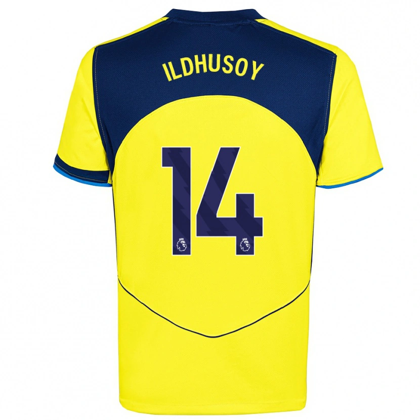 Danxen Herren Celin Bizet Ildhusøy #14 Gelb Marineblau Ausweichtrikot Trikot 2025/26 T-Shirt