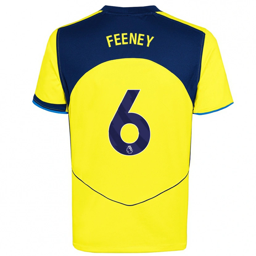 Danxen Herren George Feeney #6 Gelb Marineblau Ausweichtrikot Trikot 2025/26 T-Shirt