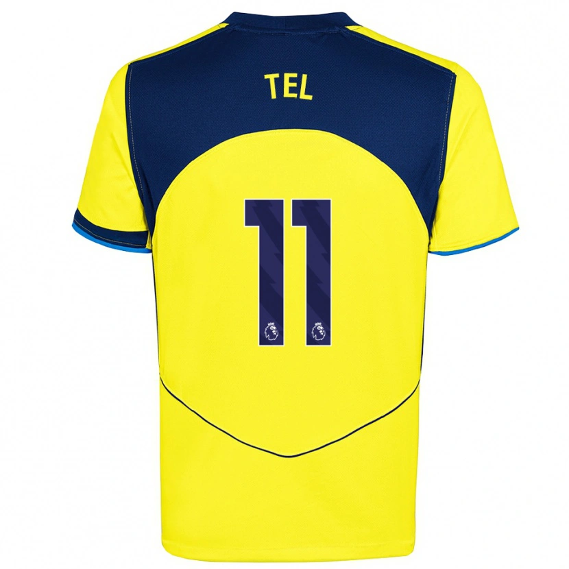Danxen Herren Mathys Tel #11 Gelb Marineblau Ausweichtrikot Trikot 2025/26 T-Shirt