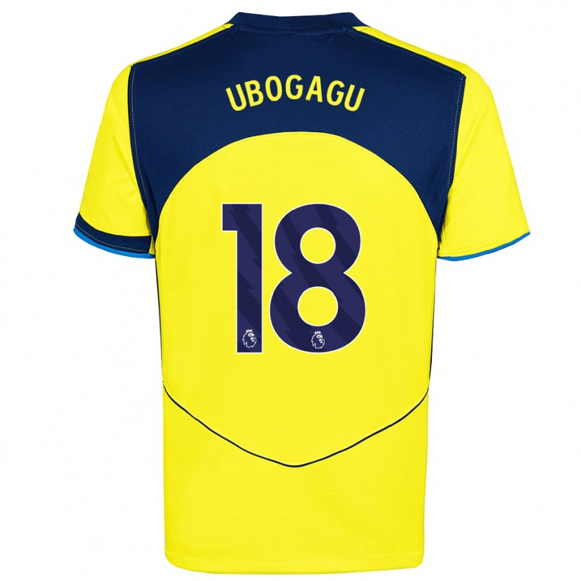 Danxen Herren Chioma Ubogagu #18 Gelb Marineblau Ausweichtrikot Trikot 2025/26 T-Shirt