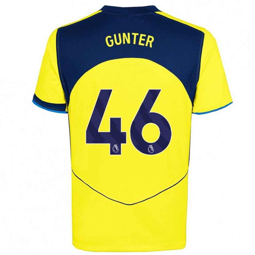 Danxen Herren Luca Gunter #46 Gelb Marineblau Ausweichtrikot Trikot 2025/26 T-Shirt