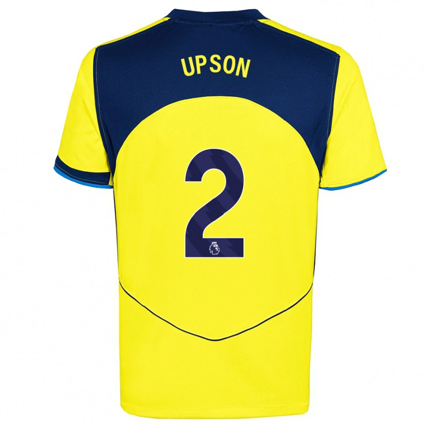 Danxen Herren Elijah Upson #2 Gelb Marineblau Ausweichtrikot Trikot 2025/26 T-Shirt