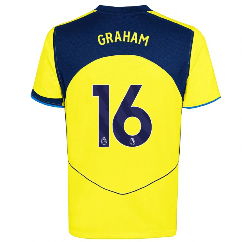 Danxen Herren Kit Graham #16 Gelb Marineblau Ausweichtrikot Trikot 2025/26 T-Shirt