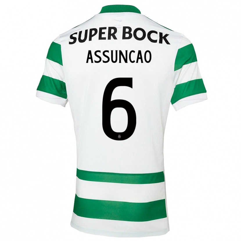 Danxen Damen João Assunção #6 Grün Weiß Heimtrikot Trikot 2025/26 T-Shirt