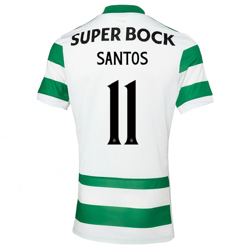 Danxen Damen Nuno Santos #11 Grün Weiß Heimtrikot Trikot 2025/26 T-Shirt