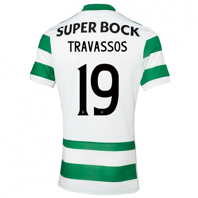 Danxen Damen Diogo Travassos #19 Grün Weiß Heimtrikot Trikot 2025/26 T-Shirt