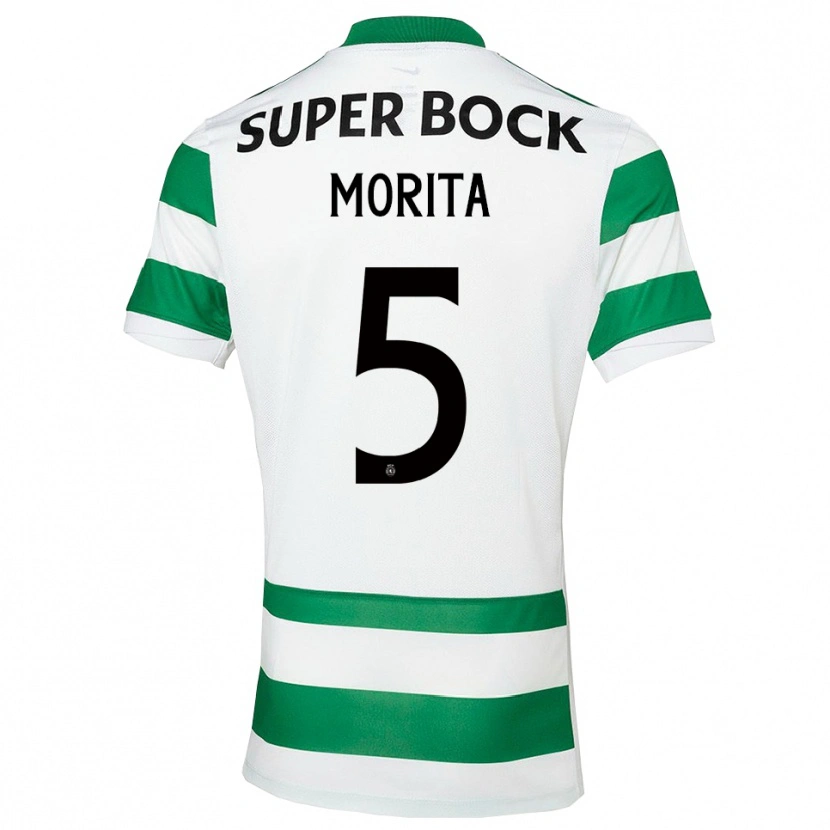 Danxen Damen Hidemasa Morita #5 Grün Weiß Heimtrikot Trikot 2025/26 T-Shirt
