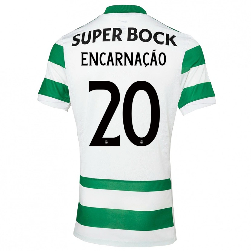 Danxen Damen Telma Encarnação #20 Grün Weiß Heimtrikot Trikot 2025/26 T-Shirt