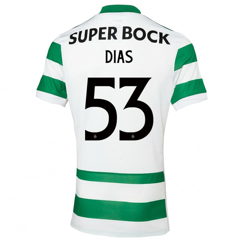 Danxen Damen Rodrigo Dias #53 Grün Weiß Heimtrikot Trikot 2025/26 T-Shirt