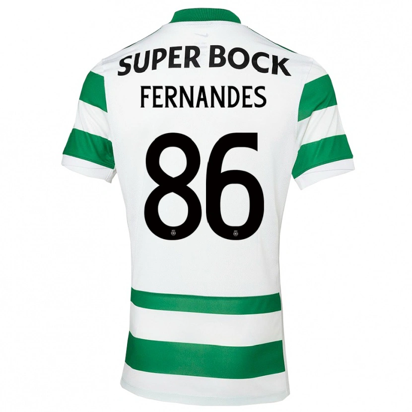 Danxen Damen Emanuel Fernandes #86 Grün Weiß Heimtrikot Trikot 2025/26 T-Shirt