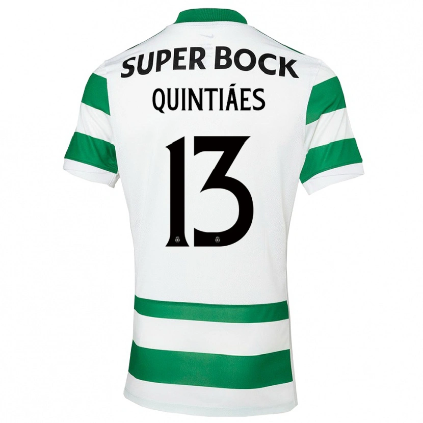 Danxen Damen Rodrigo Quintiães #13 Grün Weiß Heimtrikot Trikot 2025/26 T-Shirt