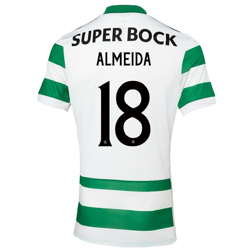 Danxen Damen Miguel Almeida #18 Grün Weiß Heimtrikot Trikot 2025/26 T-Shirt
