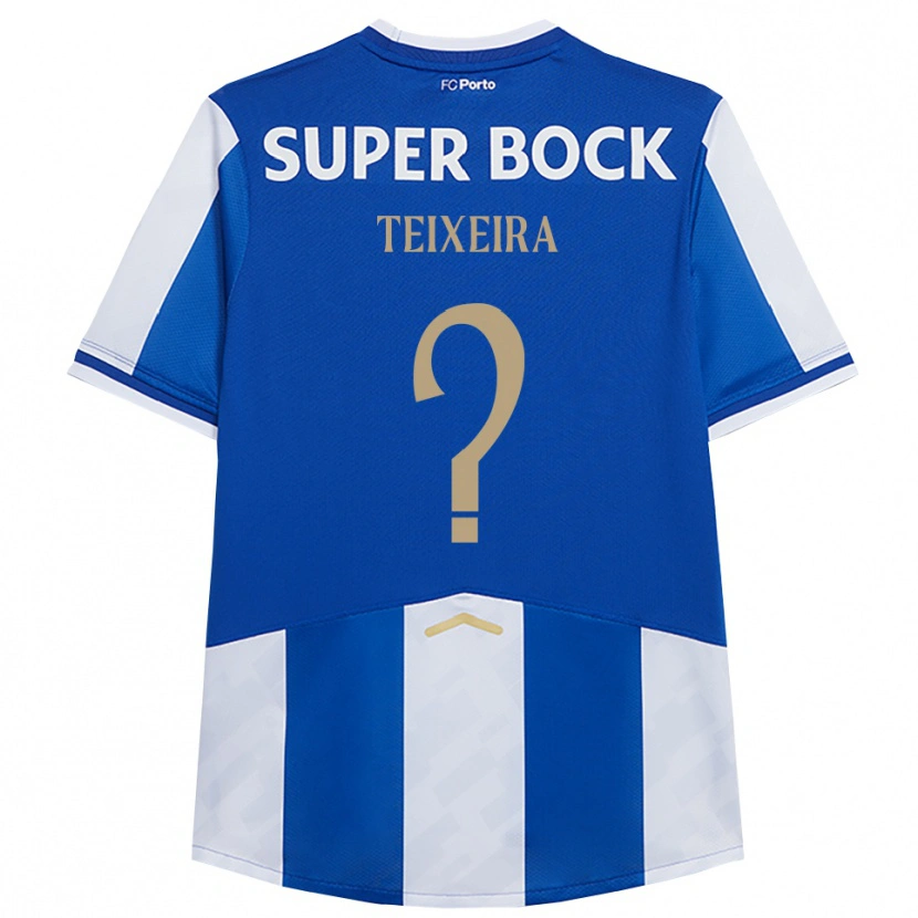 Danxen Damen Gonçalo Teixeira #0 Blau Weiß Heimtrikot Trikot 2025/26 T-Shirt