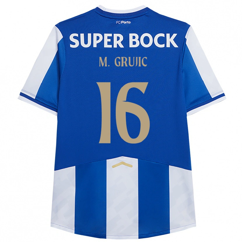 Danxen Damen Marko Grujić #16 Blau Weiß Heimtrikot Trikot 2025/26 T-Shirt