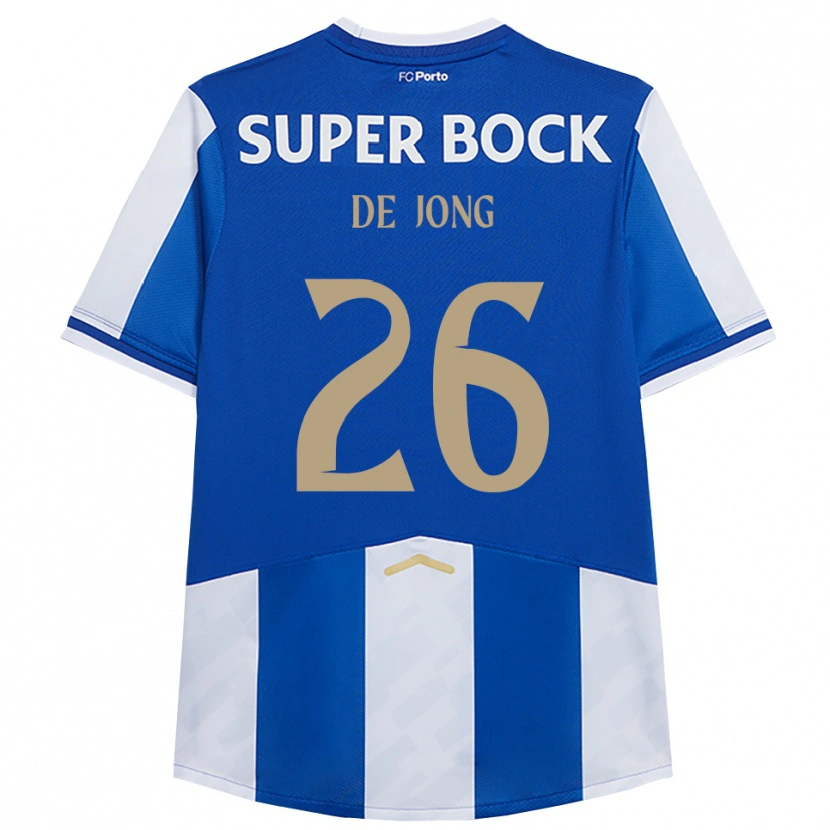Danxen Damen Luuk De Jong #26 Blau Weiß Heimtrikot Trikot 2025/26 T-Shirt