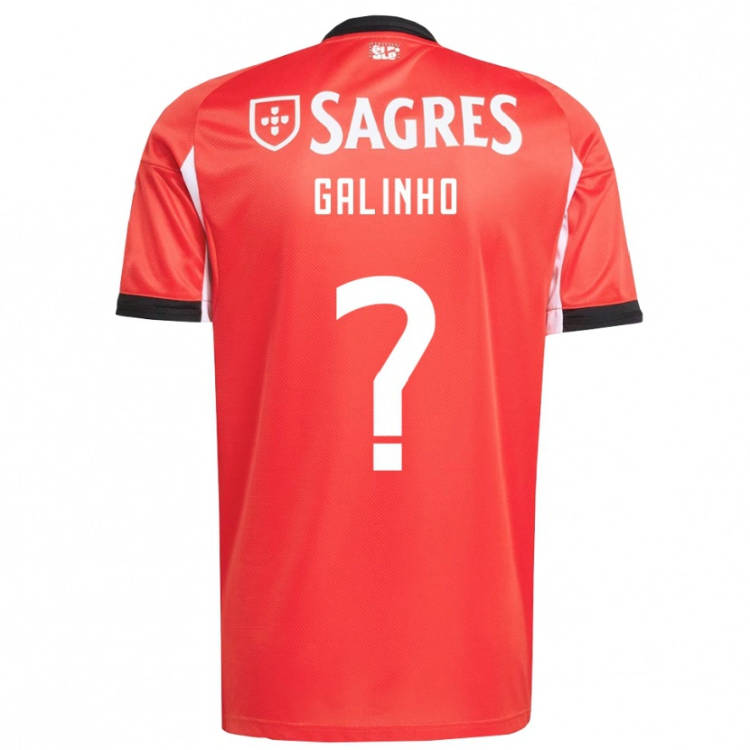 Danxen Damen Miguel Galinho #0 Rot Weiß Heimtrikot Trikot 2025/26 T-Shirt