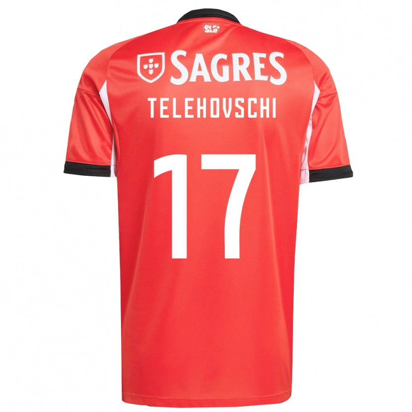 Danxen Damen Dinis Telehovschi #17 Rot Weiß Heimtrikot Trikot 2025/26 T-Shirt
