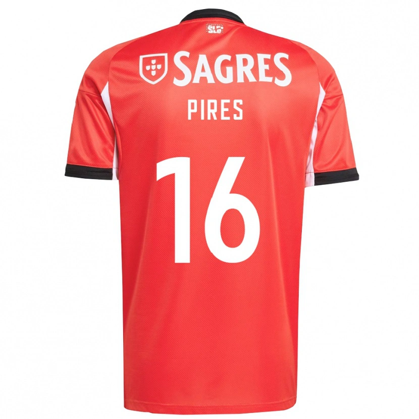 Danxen Damen Rodrigo Pires #16 Rot Weiß Heimtrikot Trikot 2025/26 T-Shirt