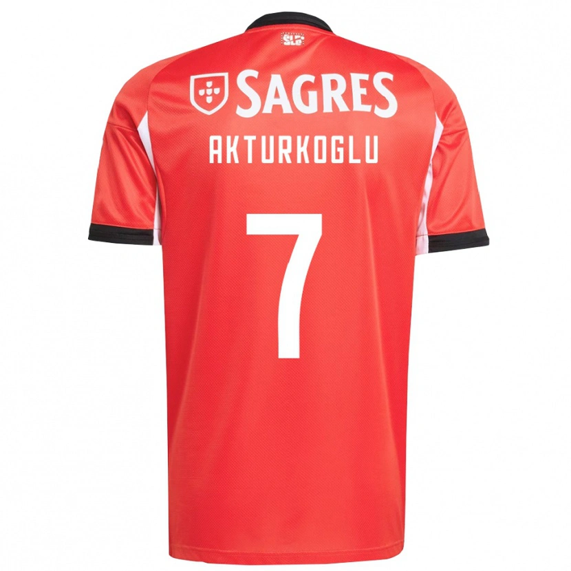 Danxen Damen Kerem Aktürkoğlu #7 Rot Weiß Heimtrikot Trikot 2025/26 T-Shirt