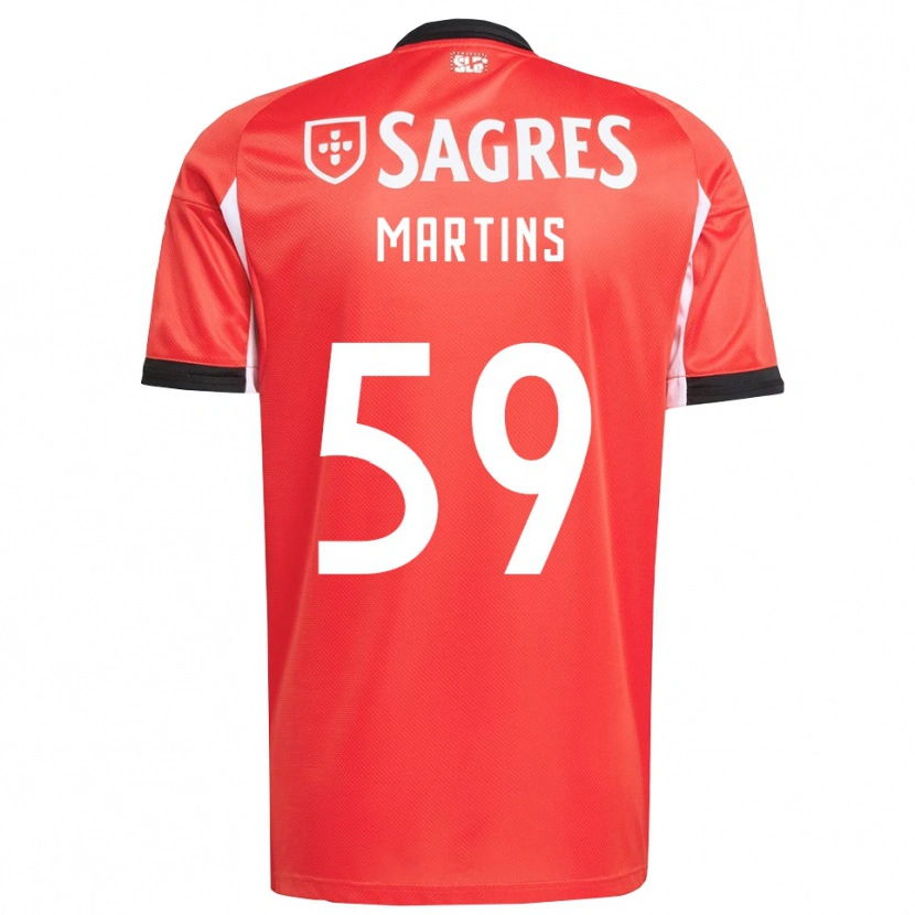 Danxen Damen Leandro Martins #59 Rot Weiß Heimtrikot Trikot 2025/26 T-Shirt