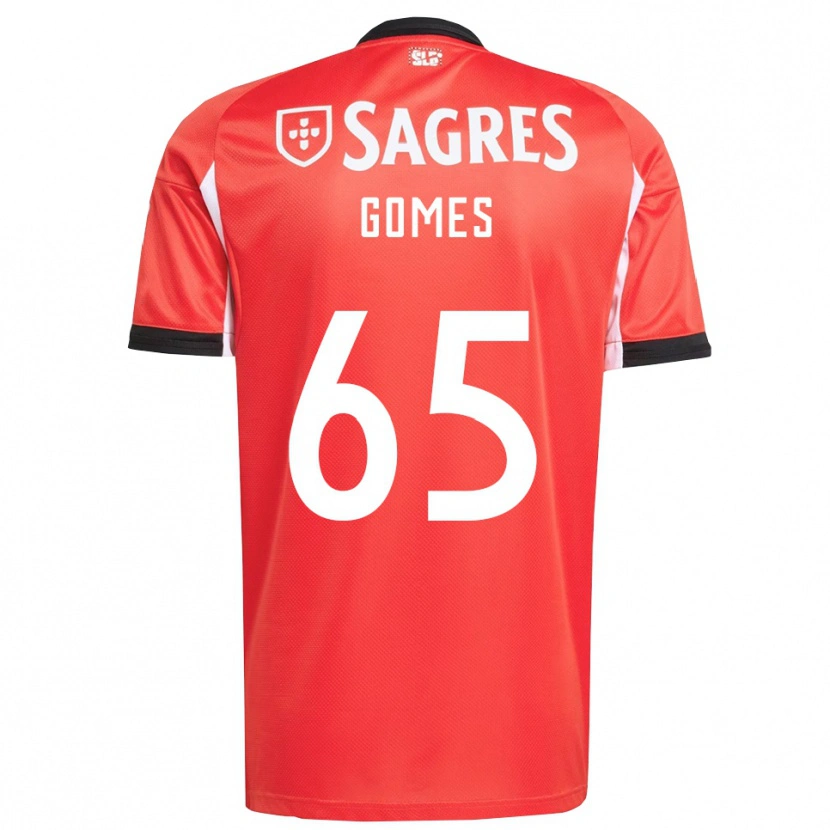 Danxen Damen André Gomes #65 Rot Weiß Heimtrikot Trikot 2025/26 T-Shirt