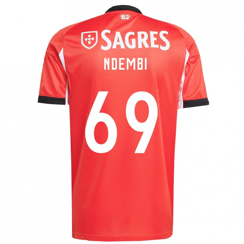 Danxen Damen Michée Ndembi #69 Rot Weiß Heimtrikot Trikot 2025/26 T-Shirt