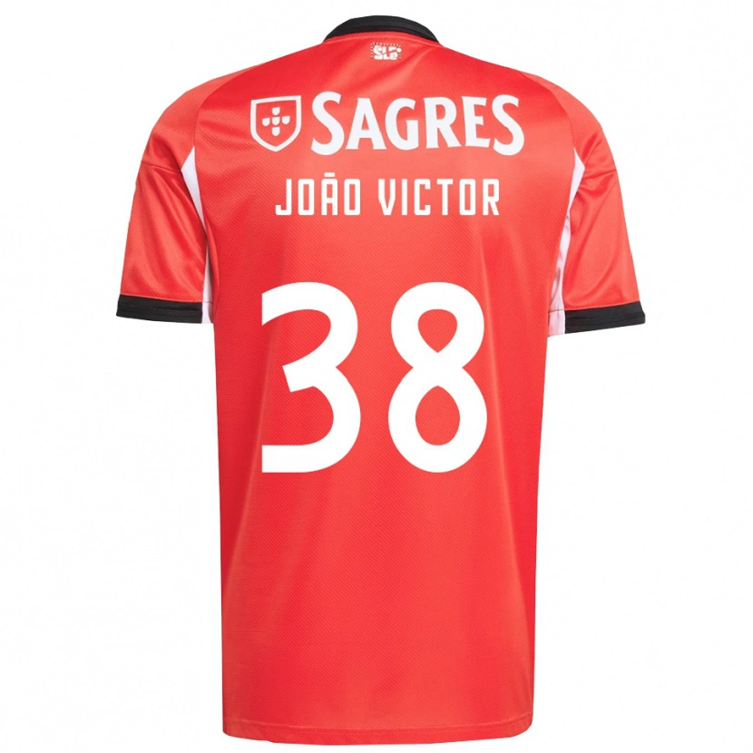 Danxen Damen Joao Victor #38 Rot Weiß Heimtrikot Trikot 2025/26 T-Shirt