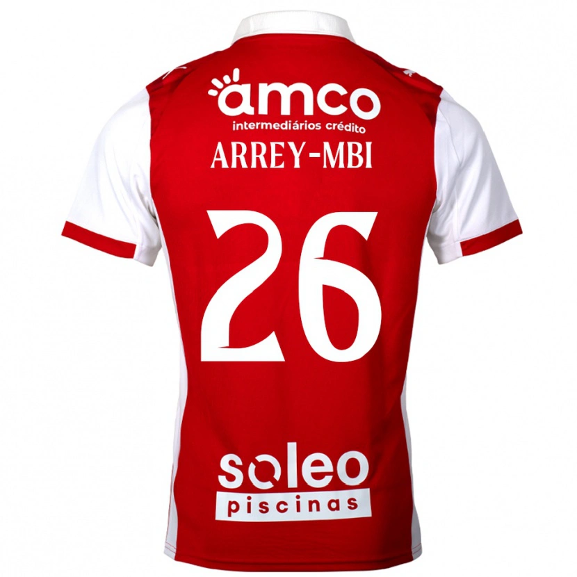 Danxen Damen Bright Arrey-Mbi #26 Rot Weiß Heimtrikot Trikot 2025/26 T-Shirt