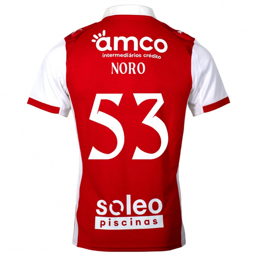 Danxen Damen Jonatás Noro #53 Rot Weiß Heimtrikot Trikot 2025/26 T-Shirt