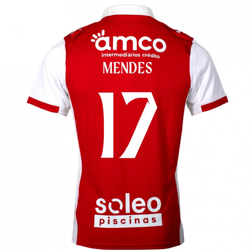 Danxen Damen Joe Mendes #17 Rot Weiß Heimtrikot Trikot 2025/26 T-Shirt