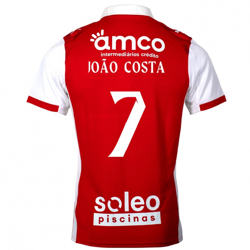Danxen Damen João Costa #7 Rot Weiß Heimtrikot Trikot 2025/26 T-Shirt