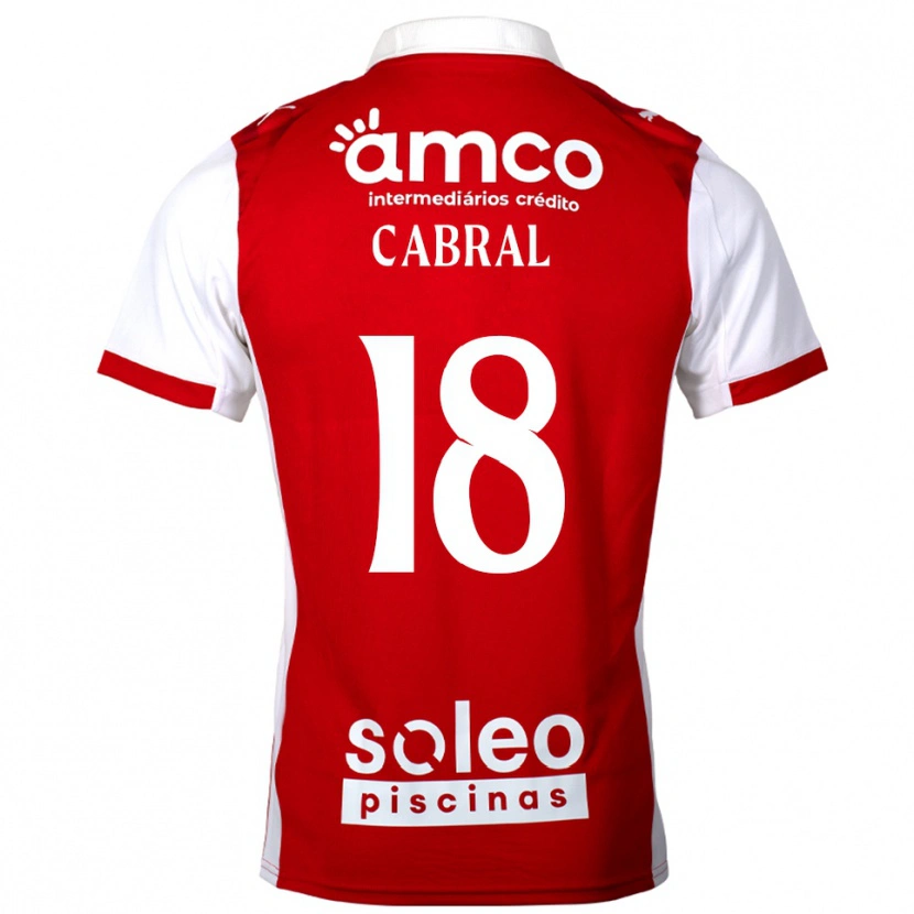 Danxen Damen Rafael Cabral #18 Rot Weiß Heimtrikot Trikot 2025/26 T-Shirt