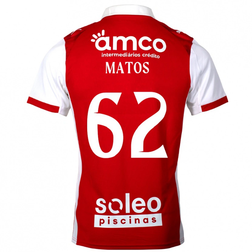 Danxen Damen Nuno Matos #62 Rot Weiß Heimtrikot Trikot 2025/26 T-Shirt