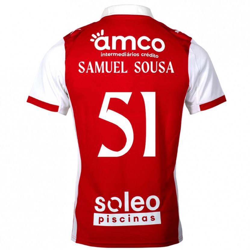 Danxen Damen Samu Sousa #51 Rot Weiß Heimtrikot Trikot 2025/26 T-Shirt