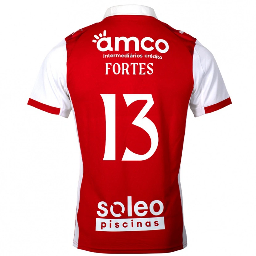 Danxen Damen Melany Fortes #13 Rot Weiß Heimtrikot Trikot 2025/26 T-Shirt