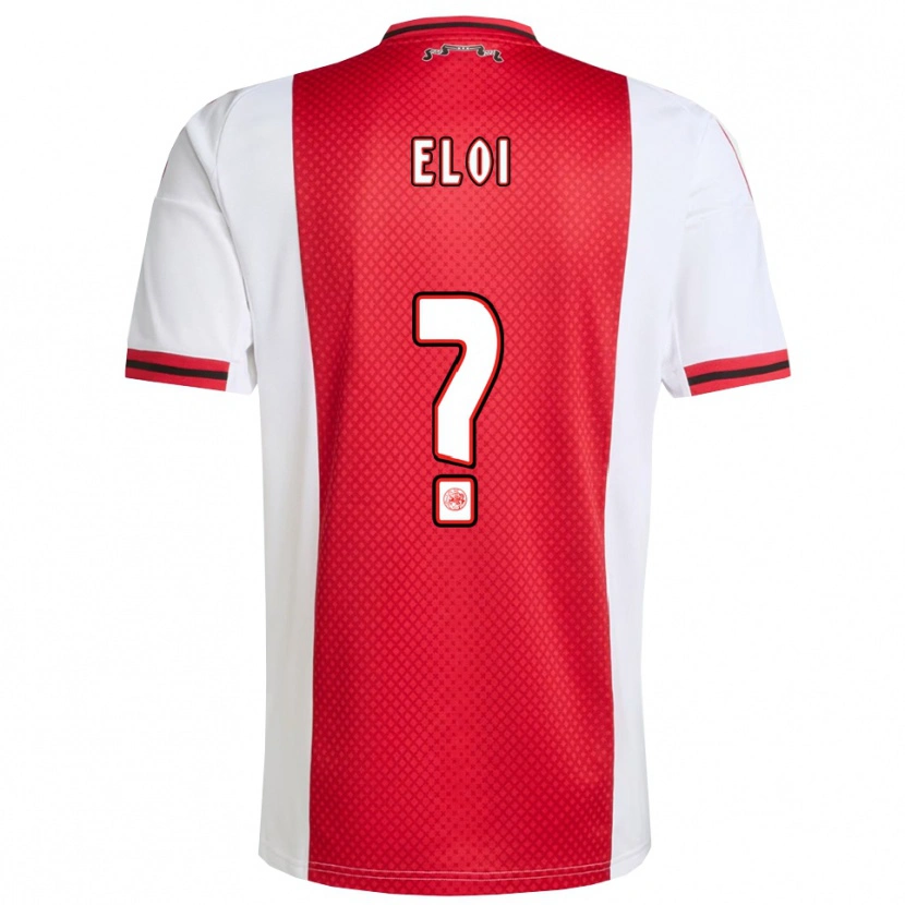 Danxen Damen Eloi Gómez #0 Rot Weiß Heimtrikot Trikot 2025/26 T-Shirt