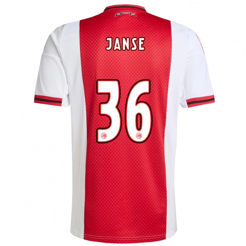 Danxen Damen Dies Janse #36 Rot Weiß Heimtrikot Trikot 2025/26 T-Shirt