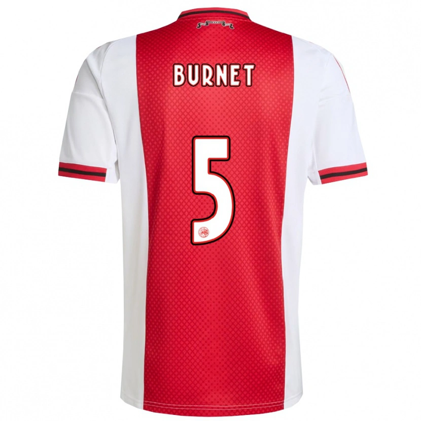 Danxen Damen Lorenzo Burnet #5 Rot Weiß Heimtrikot Trikot 2025/26 T-Shirt