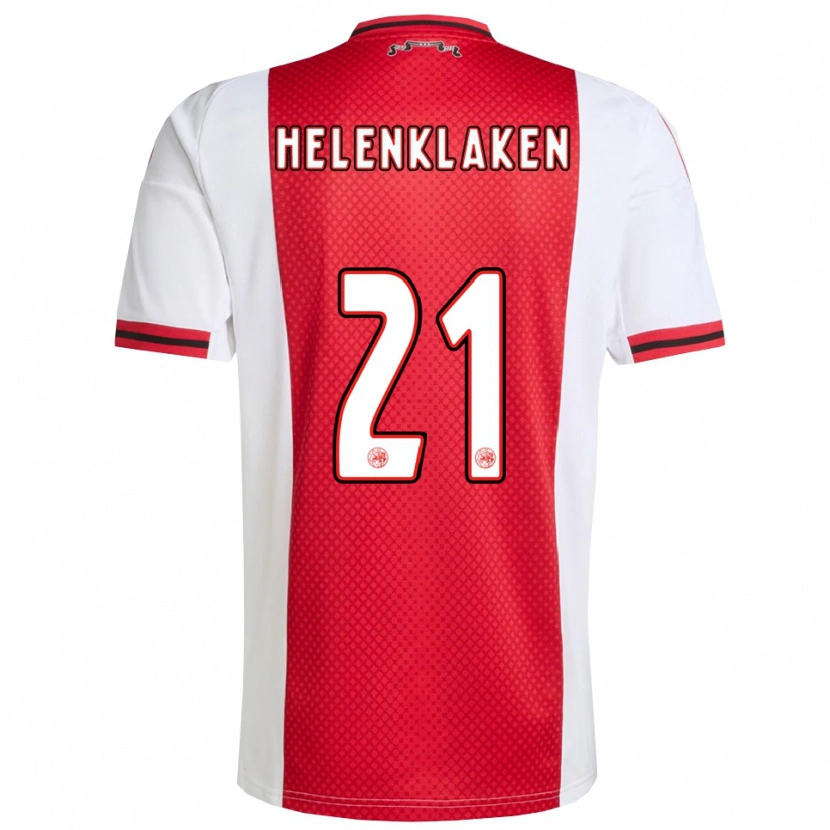 Danxen Damen Sjors Helenklaken #21 Rot Weiß Heimtrikot Trikot 2025/26 T-Shirt