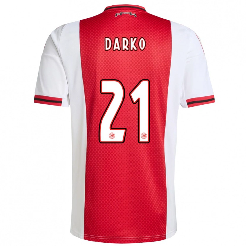 Danxen Damen Denzel Darko #21 Rot Weiß Heimtrikot Trikot 2025/26 T-Shirt