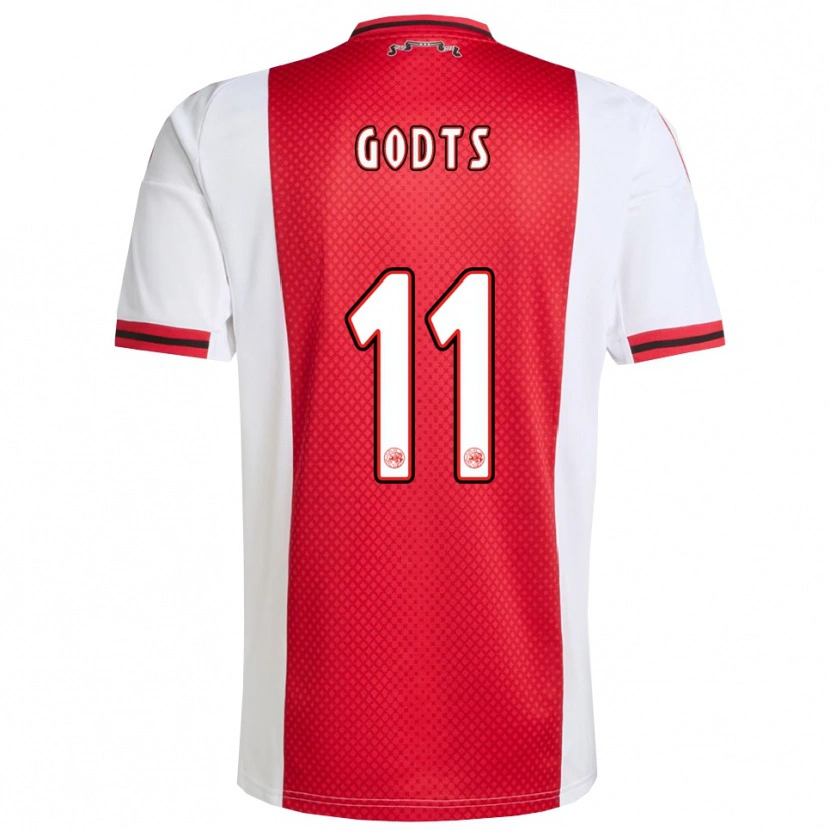 Danxen Damen Mika Godts #11 Rot Weiß Heimtrikot Trikot 2025/26 T-Shirt